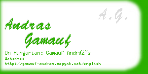 andras gamauf business card